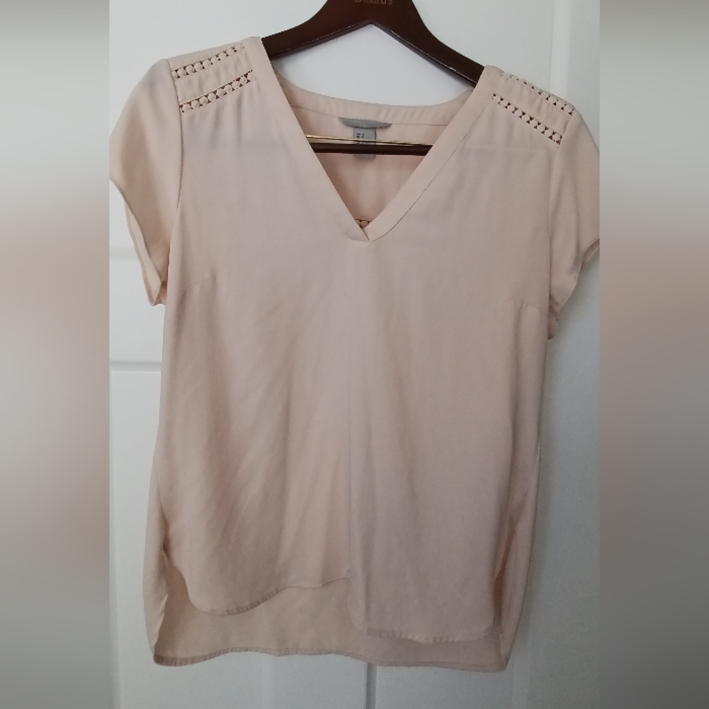 H&M Pink/Cream Color Top